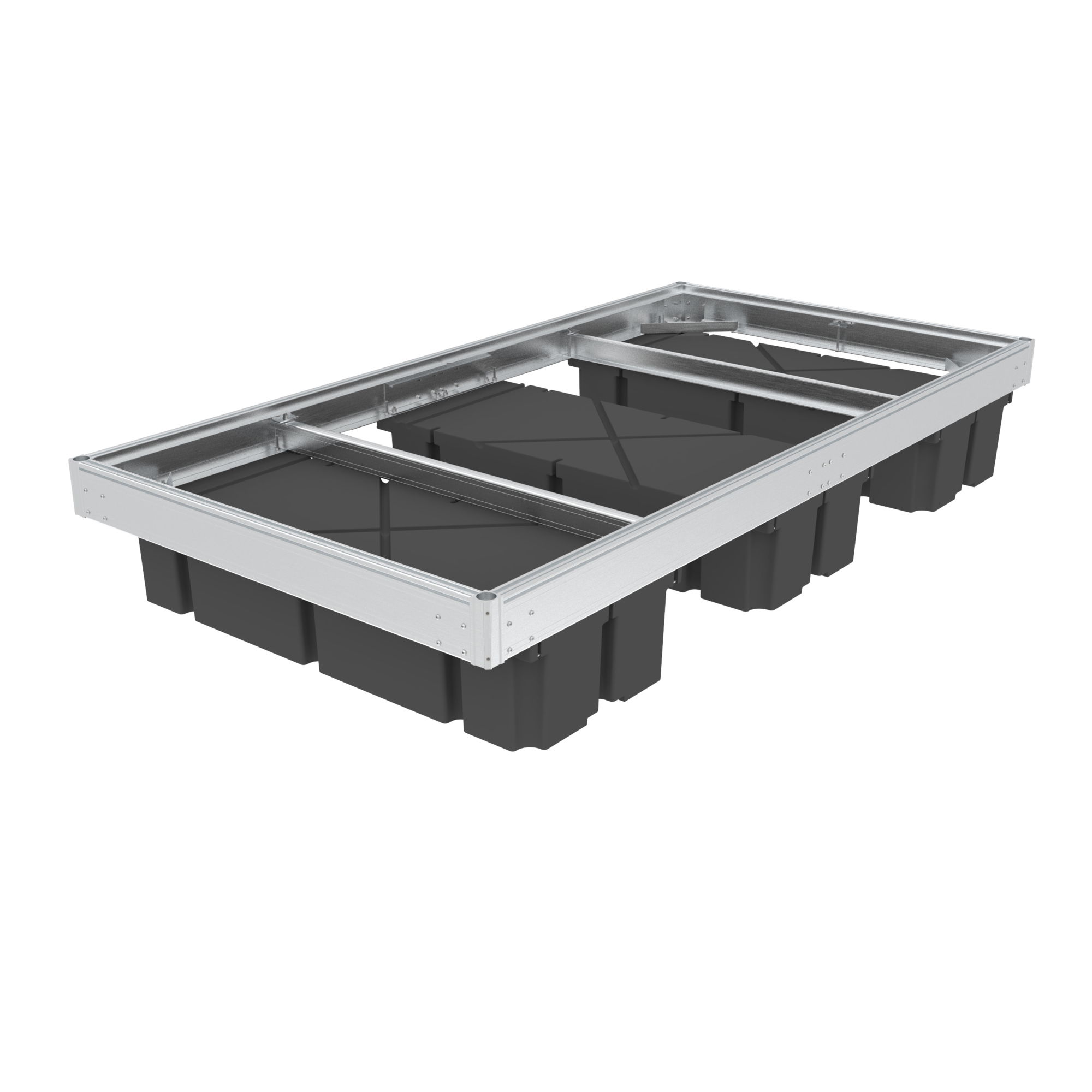 Multinautic, QPF-495 Aluminum Floating Dock Kit, Length 116 in, Width 60 in, Model# 21568
